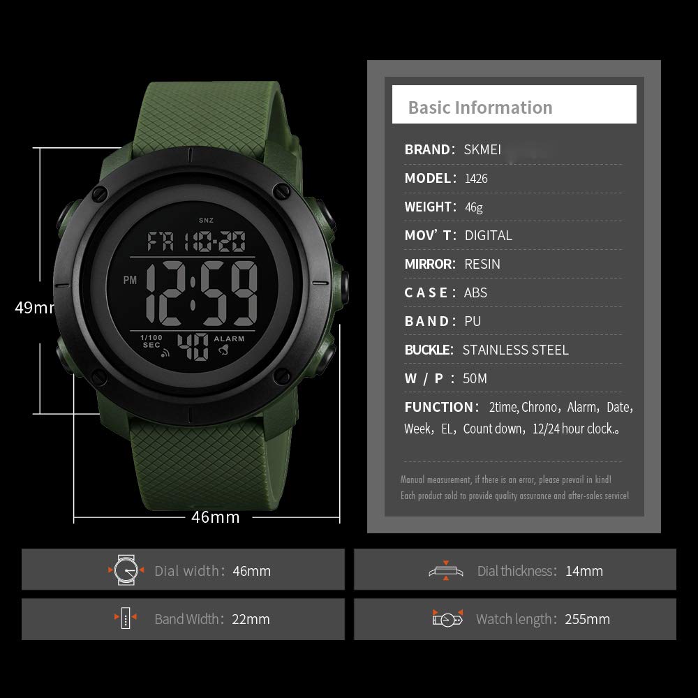 Foto 8 pulgar | Venta Internacional - Reloj L Lavaredo Digital Sports A Prueba De Agua Para Hombre
