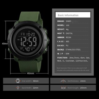 Foto 7 | Venta Internacional - Reloj L Lavaredo Digital Sports A Prueba De Agua Para Hombre