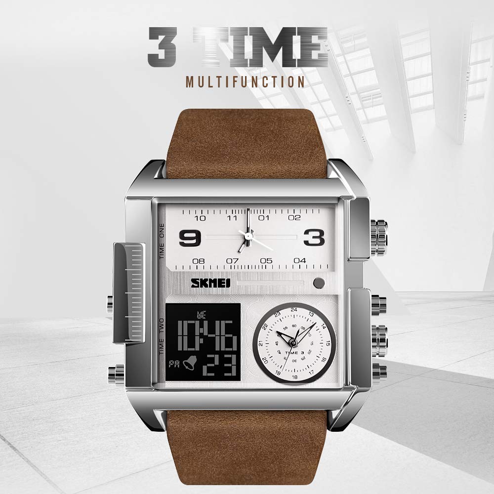 Foto 5 pulgar | Venta Internacional - Reloj Led Digital Deportivo Skmei, Cuadrado, Cara Grande, Analógico, Cuádruple