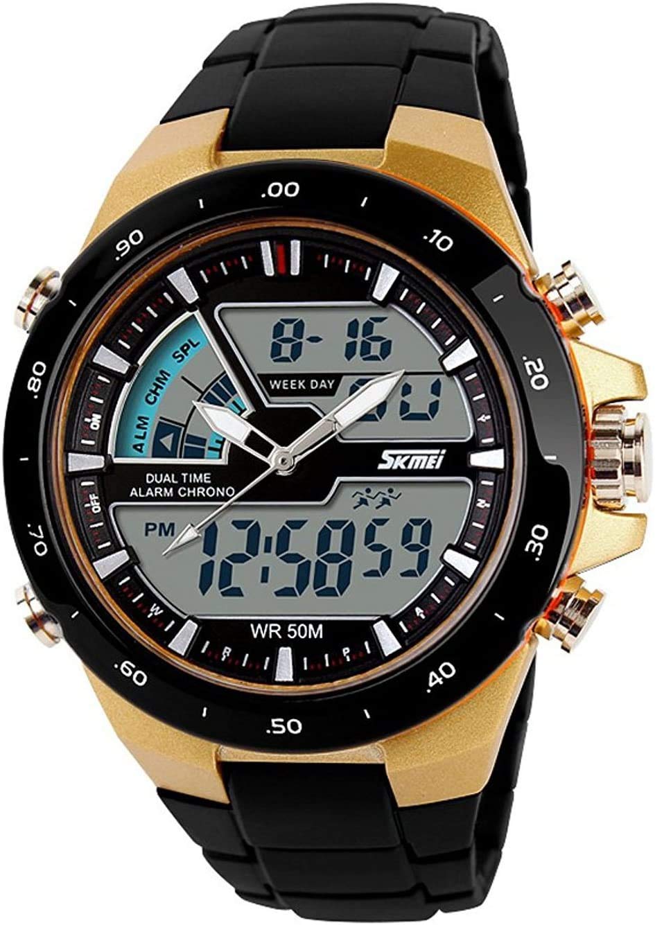 Venta Internacional - Reloj Digital Carrie Hughes Para Hombre, Resistente Al Agua, 50 M, Con Diámetro Grande