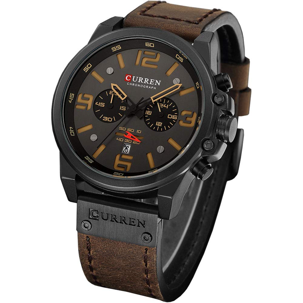 Foto 1 | Venta Internacional - Reloj De Pulsera Caowtan Military Para Hombre Con Correa De Piel Analógica