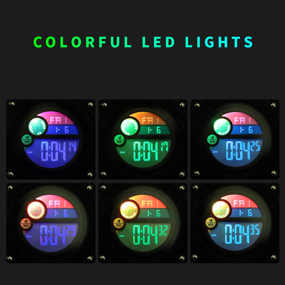 Foto 5 pulgar | Venta Internacional - Reloj Led Digital Impermeable Iwoch Para Niños De 5 A 12 Años, Color Cian
