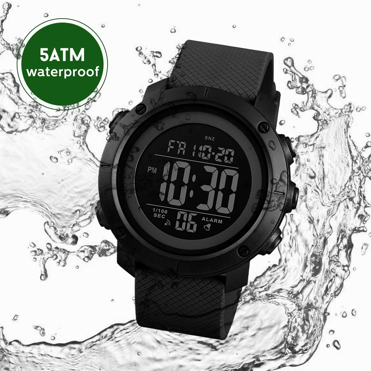 Foto 3 | Venta Internacional - Reloj Deportivo Digital L Lavaredo Para Hombre, Resistente Al Agua Hasta 5 Atm