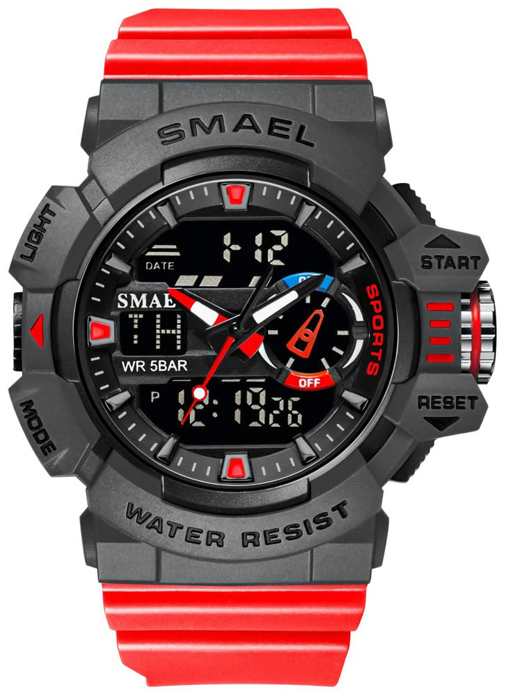 Foto 2 pulgar | Venta Internacional - Reloj Deportivo Gosasa 8043_red Con Alarma Led Impermeable Para Hombre