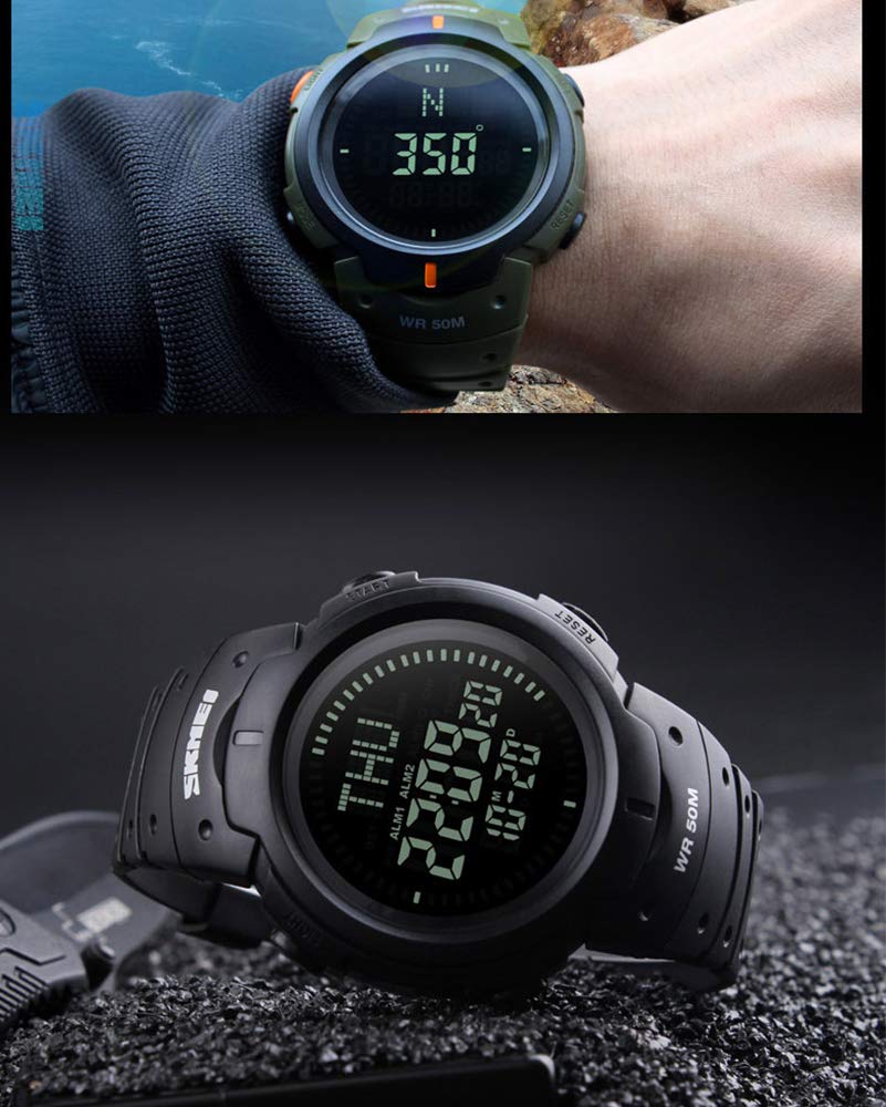 Foto 5 pulgar | Venta Internacional - Reloj Digital Gosasa Para Hombre, Deportivo Militar, Con Brújula, 50 M