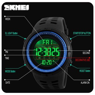 Foto 5 | Venta Internacional - Reloj Deportivo Digital Led Skmei Resistente Al Agua 50 M para Hombre