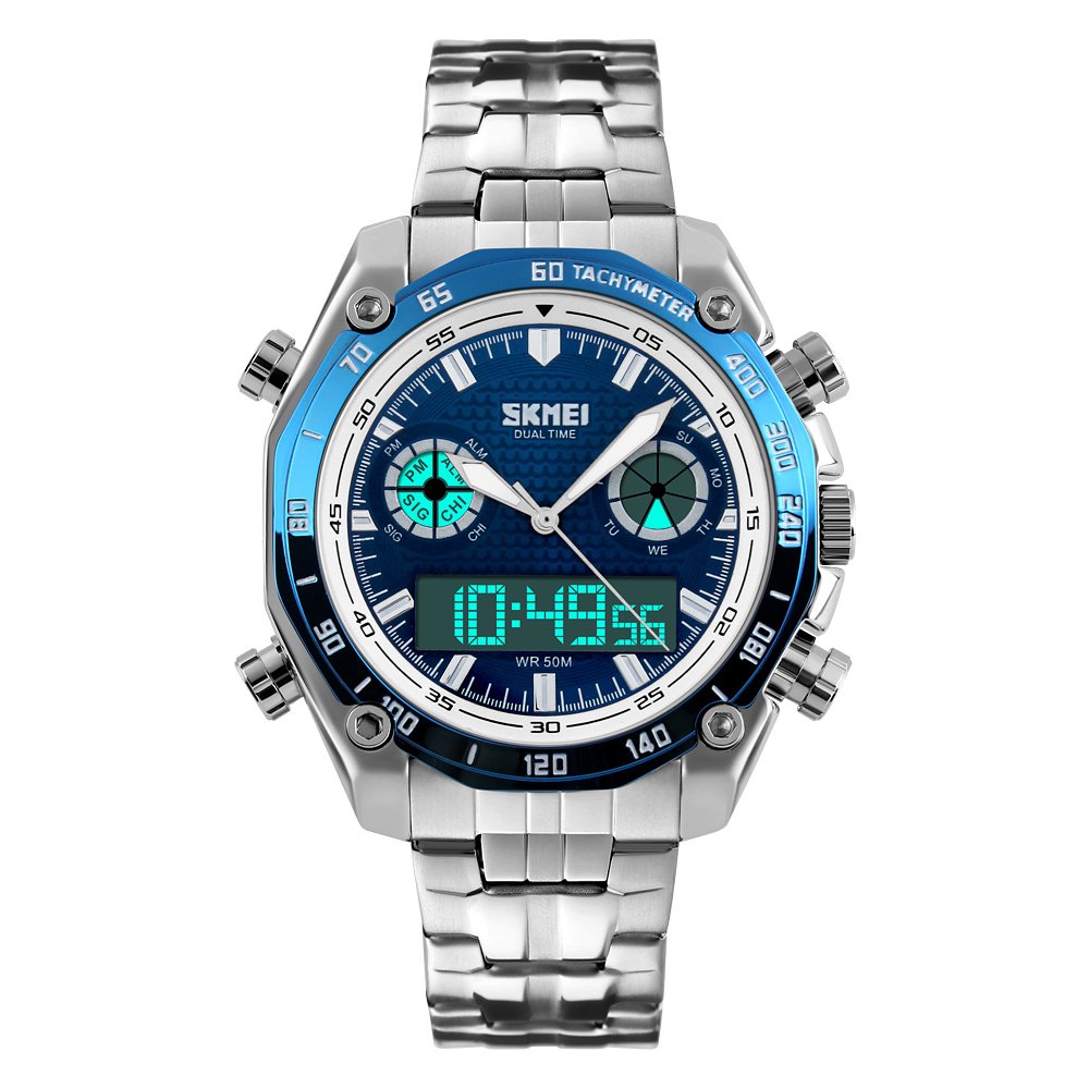 Foto 2 pulgar | Venta Internacional - Reloj Analógico De Cuarzo Skmei 1204 Para Hombre, Acero Inoxidable, 30 M