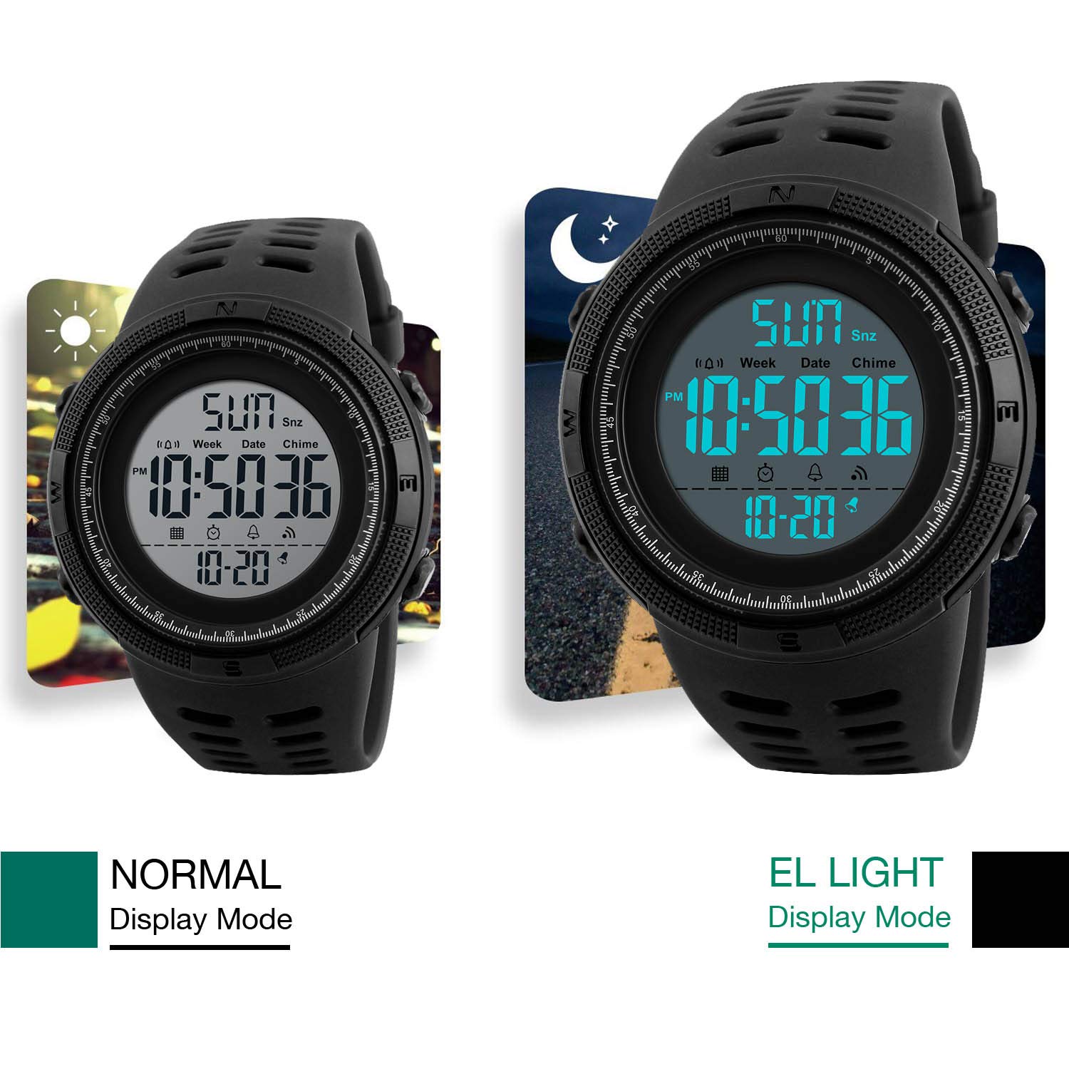 Foto 5 pulgar | Venta Internacional - Reloj Deportivo Digital Kavie Kavie Para Hombre, Militar, Impermeable