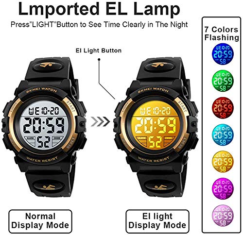 Foto 4 pulgar | Venta Internacional - Reloj Carlien Con Cronógrafo Digital Led, 50 M, Resistente Al Agua