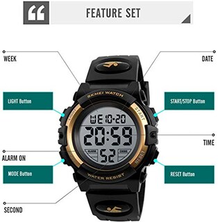 Foto 5 | Venta Internacional - Reloj Carlien Con Cronógrafo Digital Led, 50 M, Resistente Al Agua