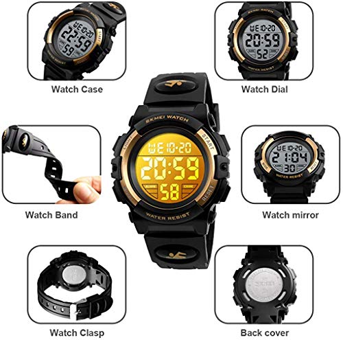 Foto 8 pulgar | Venta Internacional - Reloj Carlien Con Cronógrafo Digital Led, 50 M, Resistente Al Agua