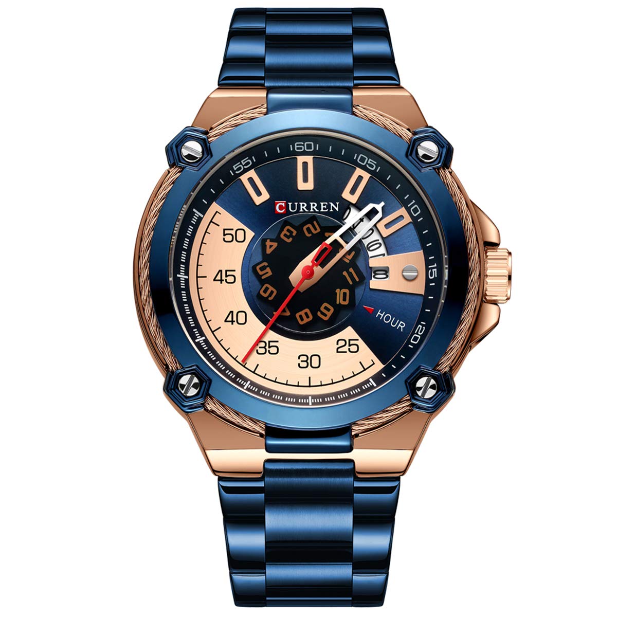 Foto 2 pulgar | Venta Internacional - Reloj De Pulsera Cigoo 8345 Quartz Para Hombre Con Correa De Acero Inoxidable