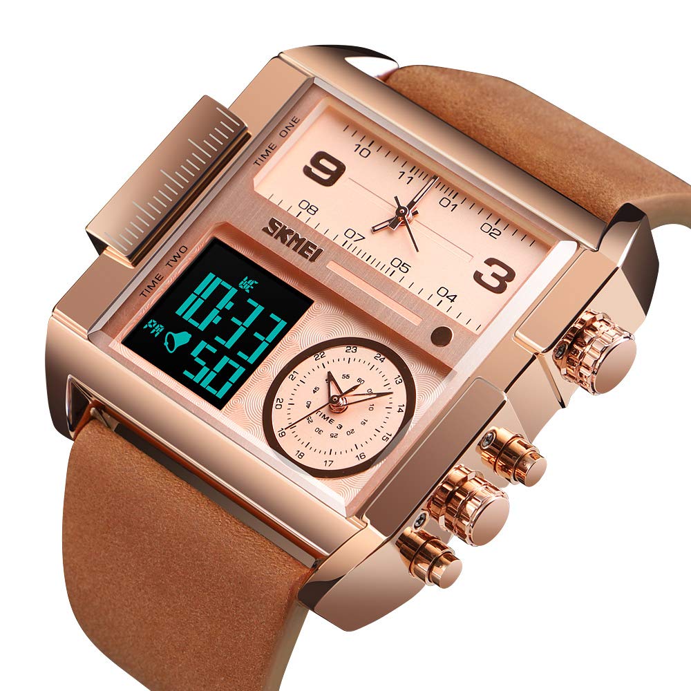 Foto 5 pulgar | Venta Internacional - Reloj Deportivo Digital Led Cuadrado Skmei Para Hombre, Cara Grande