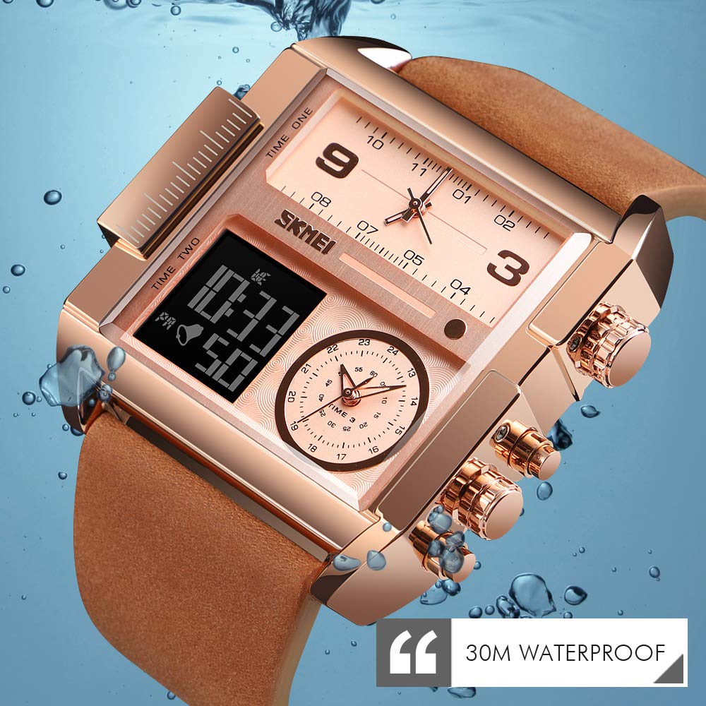 Foto 6 pulgar | Venta Internacional - Reloj Deportivo Digital Led Cuadrado Skmei Para Hombre, Cara Grande