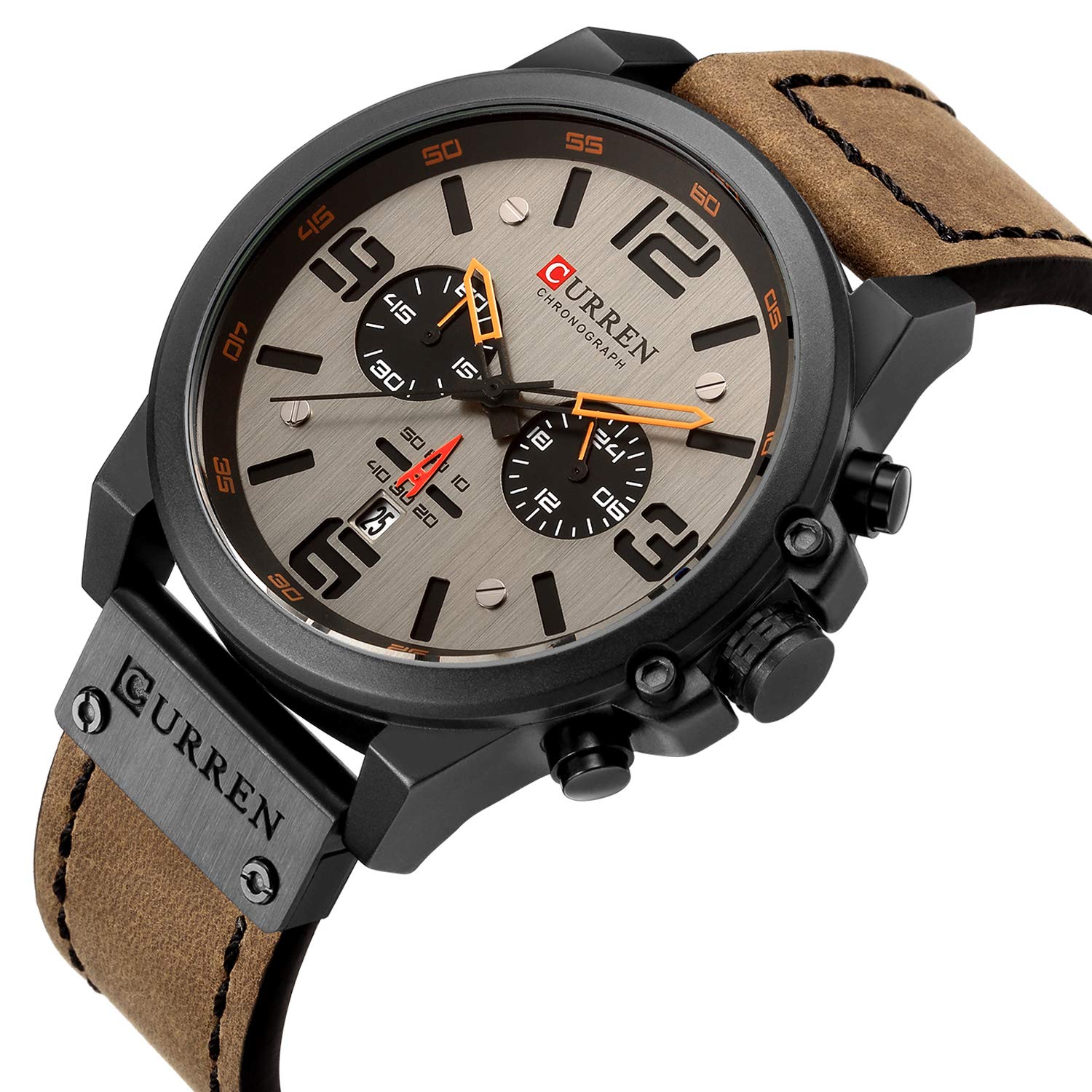 Foto 3 pulgar | Venta Internacional - Reloj Timewheel Para Hombre, A La Moda Militar, Impermeable, Marrón