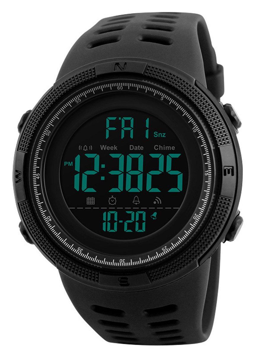Venta Internacional - Reloj Mastop Led Digital Multifunción De 2 Zonas Horarias Para Hombre