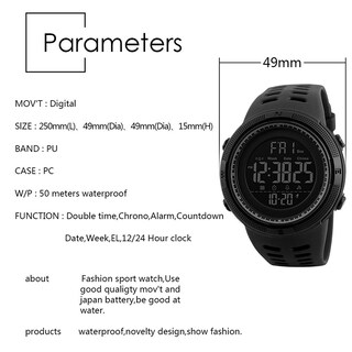 Foto 2 | Venta Internacional - Reloj Mastop Led Digital Multifunción De 2 Zonas Horarias Para Hombre