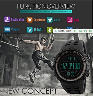 Foto 3 | Venta Internacional - Reloj Mastop Led Digital Multifunción De 2 Zonas Horarias Para Hombre