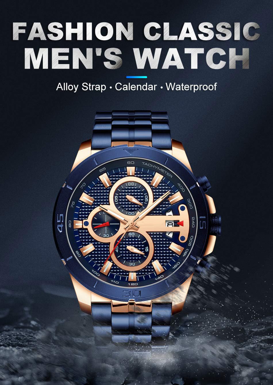 Foto 5 pulgar | Venta Internacional - Reloj Fanmis, Vestido Casual De Negocios Con Cronógrafo De Lujo Para Hombre