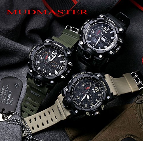 Foto 6 pulgar | Venta Internacional - Reloj De Pulsera Smael 1545d Impermeable De 50 M Con Doble Pantalla Para Hombre