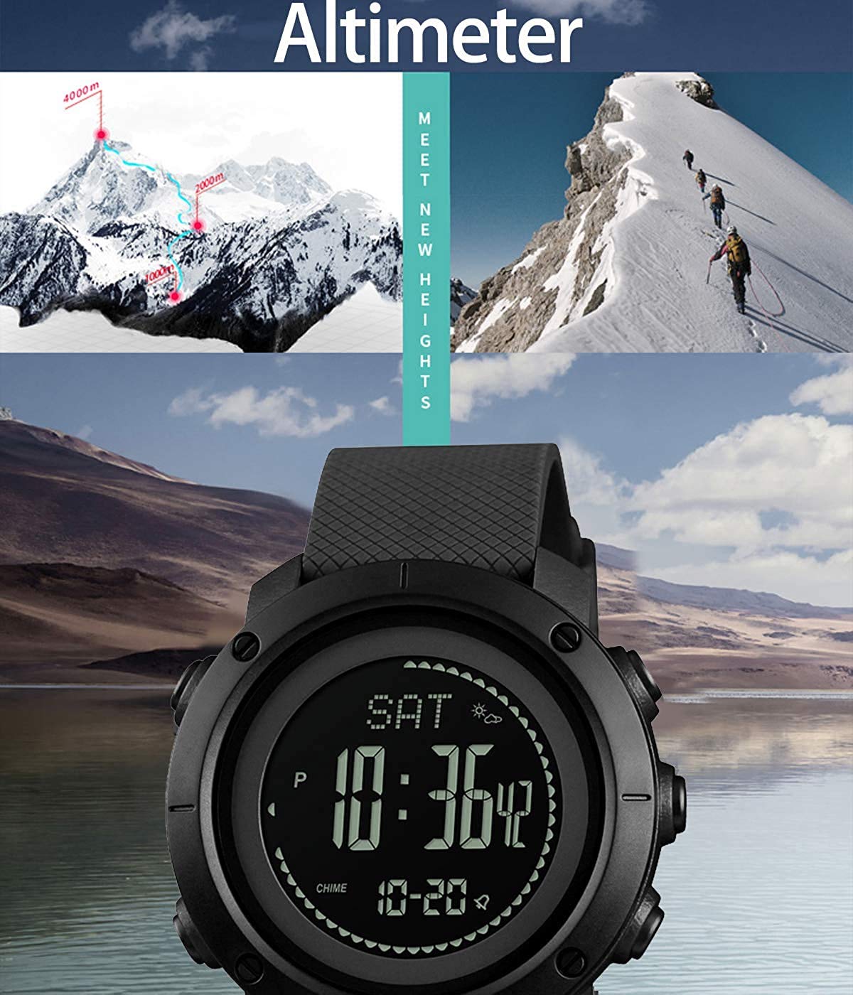 Foto 3 | Venta Internacional - Monitor Digital Impermeable De Actividad Física Watch Cnbro Para Hombre