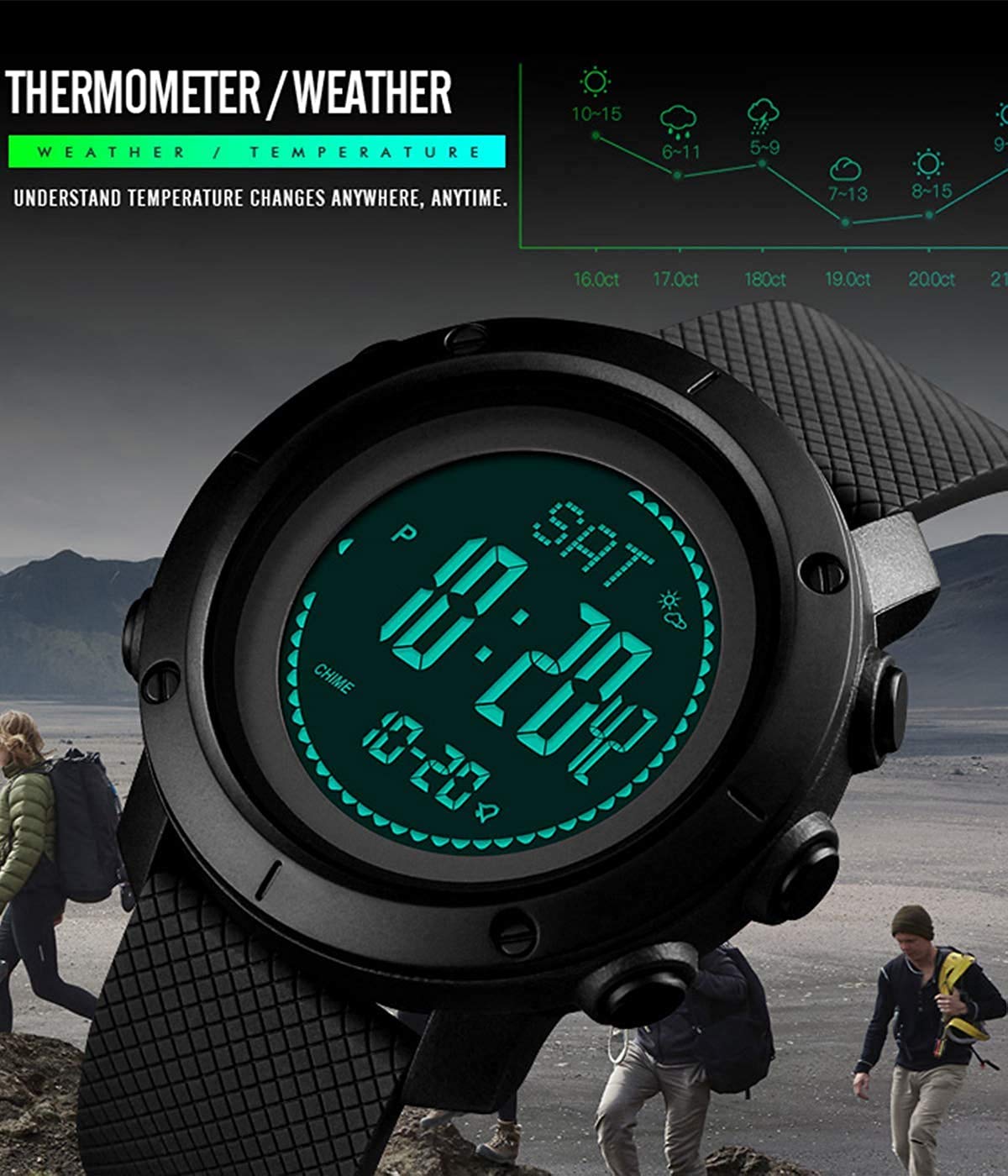 Foto 6 pulgar | Venta Internacional - Monitor Digital Impermeable De Actividad Física Watch Cnbro Para Hombre