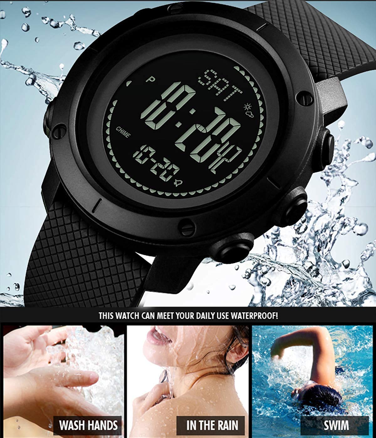 Foto 6 | Venta Internacional - Monitor Digital Impermeable De Actividad Física Watch Cnbro Para Hombre