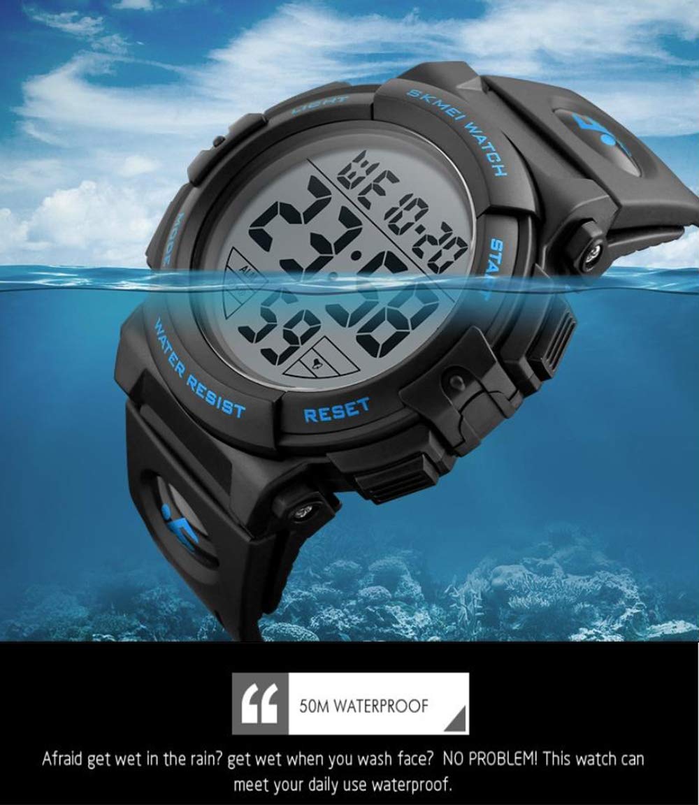 Foto 8 pulgar | Venta Internacional - Reloj Fanmis Big Face Digital Sports Para Hombre, 50 M, Resistente Al Agua