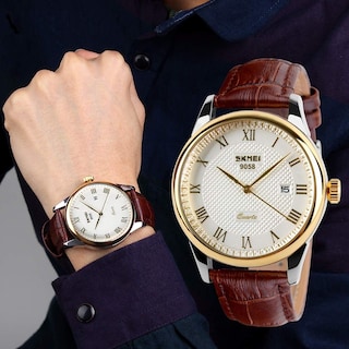 Foto 3 | Venta Internacional - Reloj Analógico De Cuarzo Cakcity Para Hombre, De Negocios, Resistente Al Agua