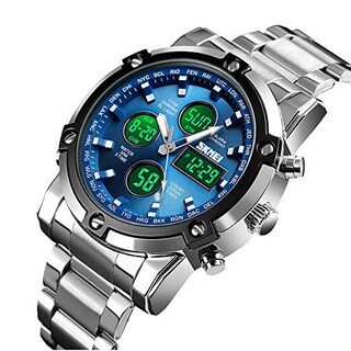 Foto 2 | Venta Internacional - Reloj Bozlun Con Doble Pantalla Analógica Y Digital Para Hombre Con Alarma