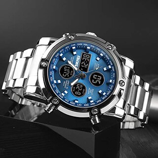 Foto 5 | Venta Internacional - Reloj Bozlun Con Doble Pantalla Analógica Y Digital Para Hombre Con Alarma
