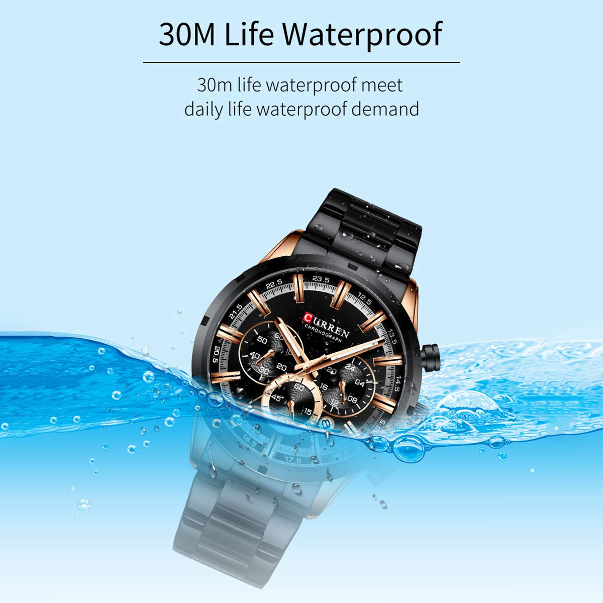Foto 8 | Venta Internacional - Reloj Cigoo 8355 Luxury Classic Business Quartz Para Hombre