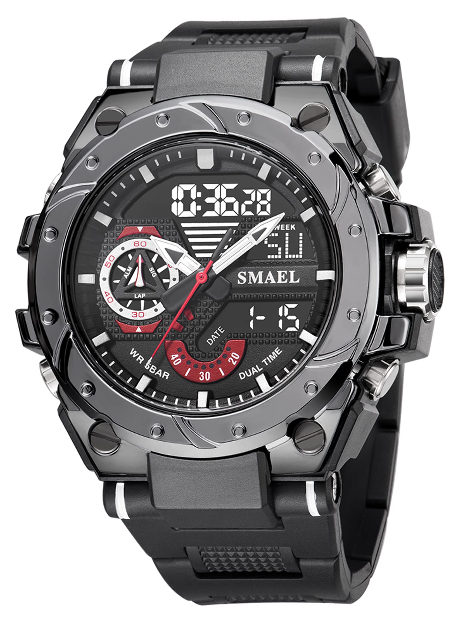 Venta Internacional - Reloj Deportivo Cnbro Digital Táctico Para Hombre, Resistente Al Agua, 50 M