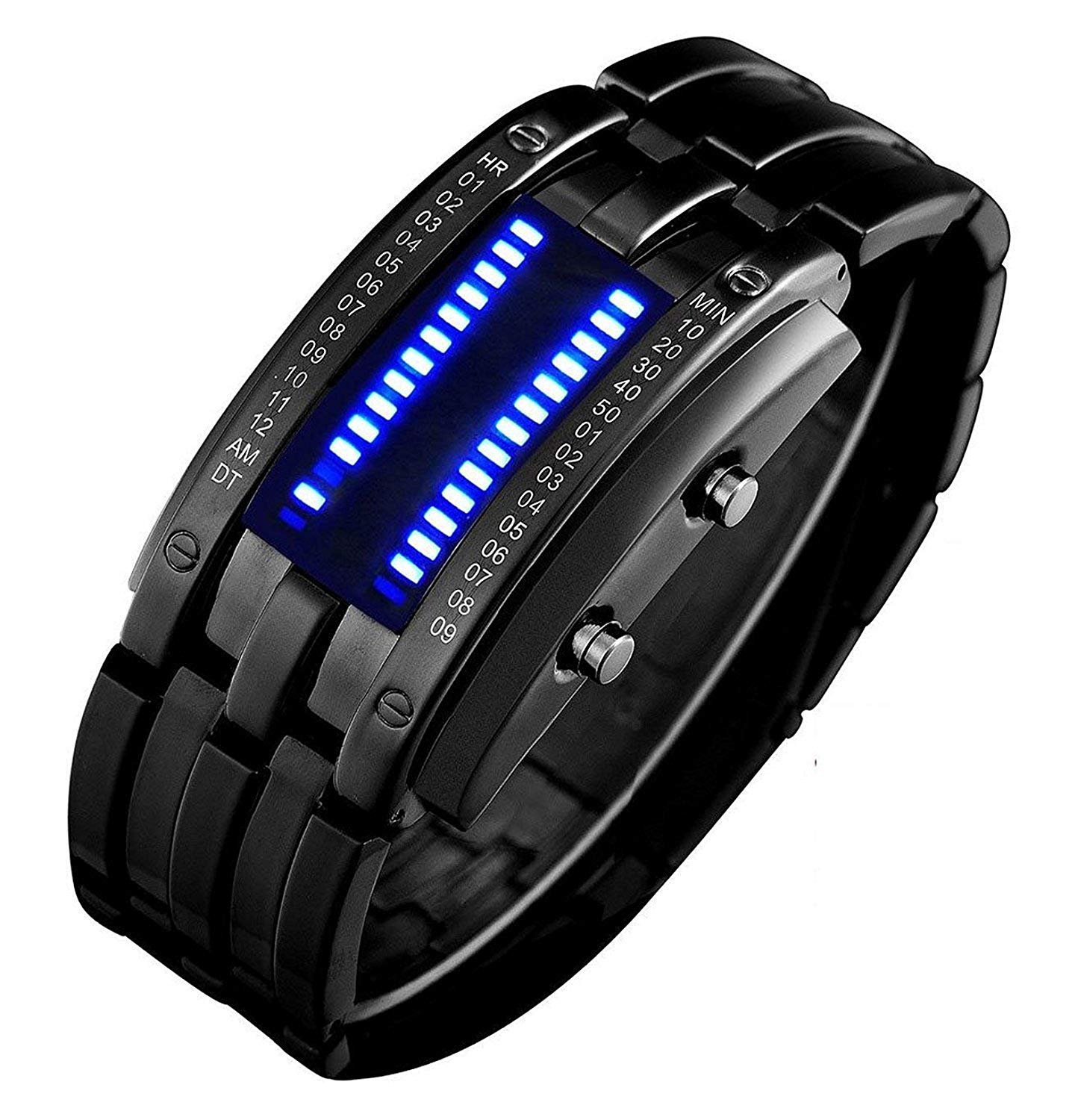 Foto 2 pulgar | Venta Internacional - Reloj Aimes Binary Lava Matrix Blue Led Digital Para Hombre