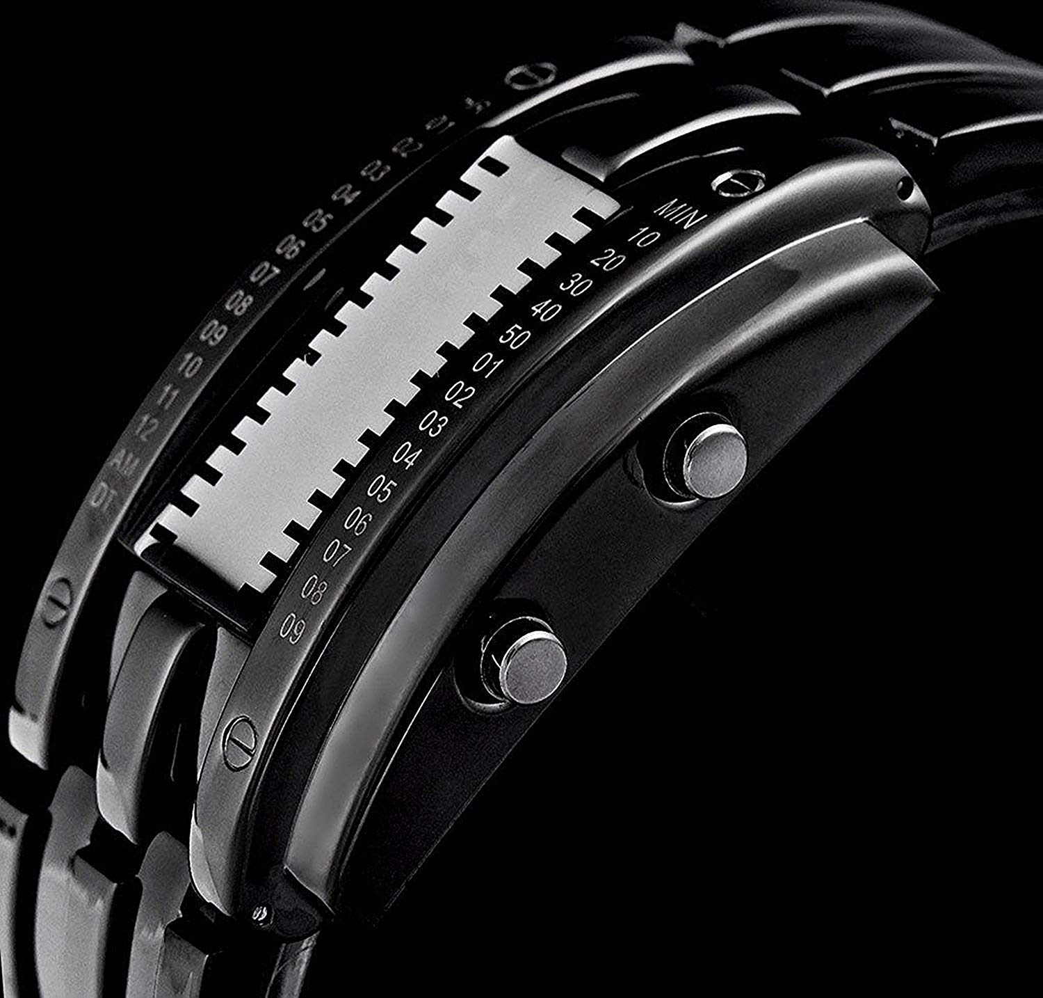 Foto 3 pulgar | Venta Internacional - Reloj Aimes Binary Lava Matrix Blue Led Digital Para Hombre