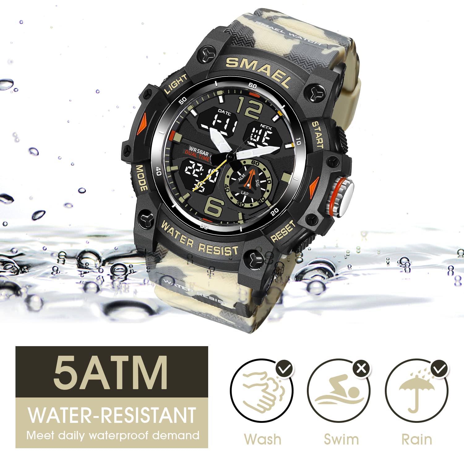 Foto 5 pulgar | Venta Internacional - Reloj L Lavaredo Lavaredo Con Doble Movimiento Digital Para Hombre