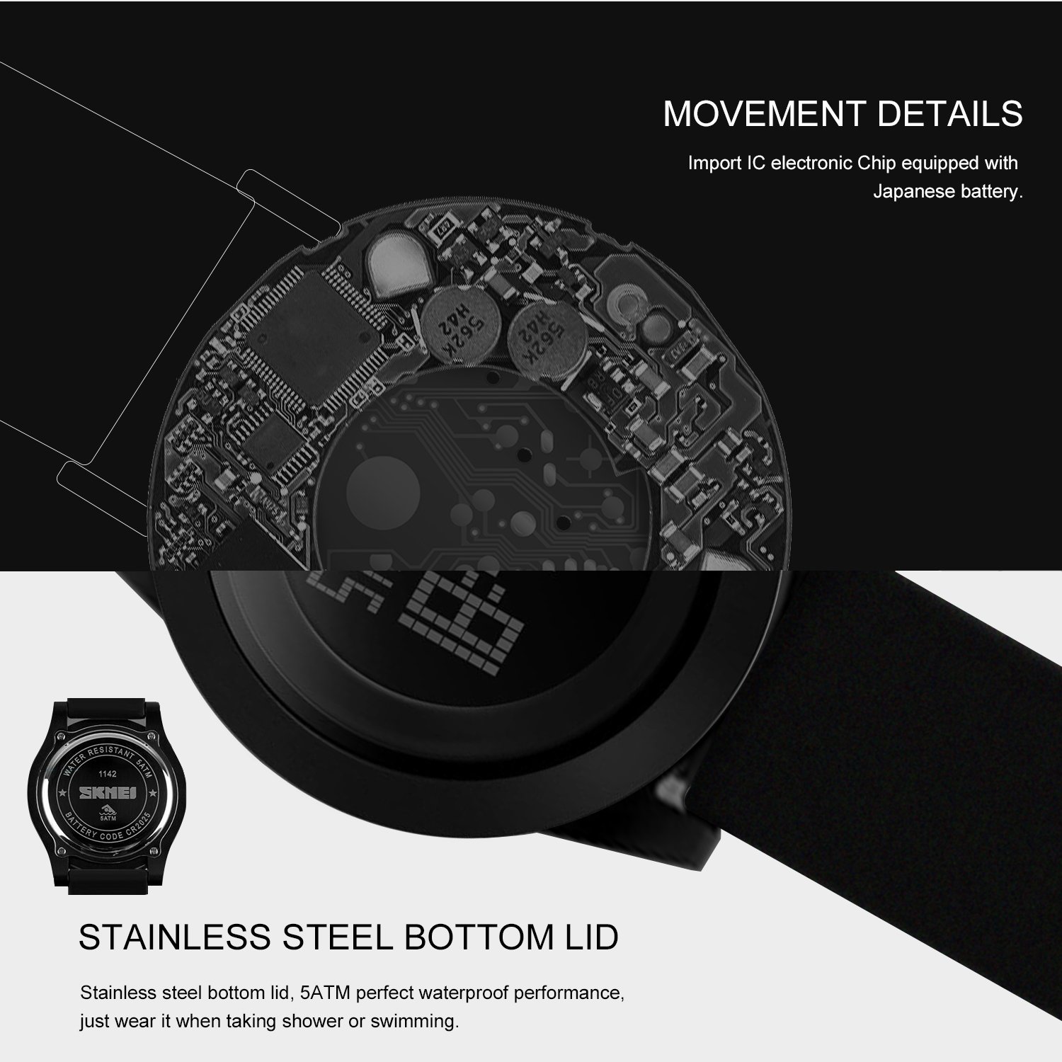 Foto 6 pulgar | Venta Internacional - Reloj Carful Digital Sport Para Hombre Con Retroiluminación Impermeable