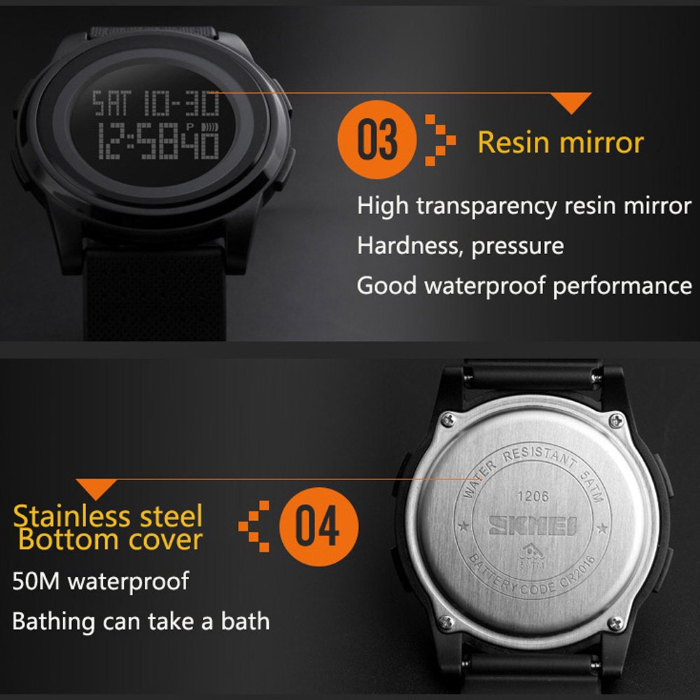 Foto 5 pulgar | Venta Internacional - Reloj Digital Skmei Fashion, Ultrafino Y Resistente Al Agua, 50 M