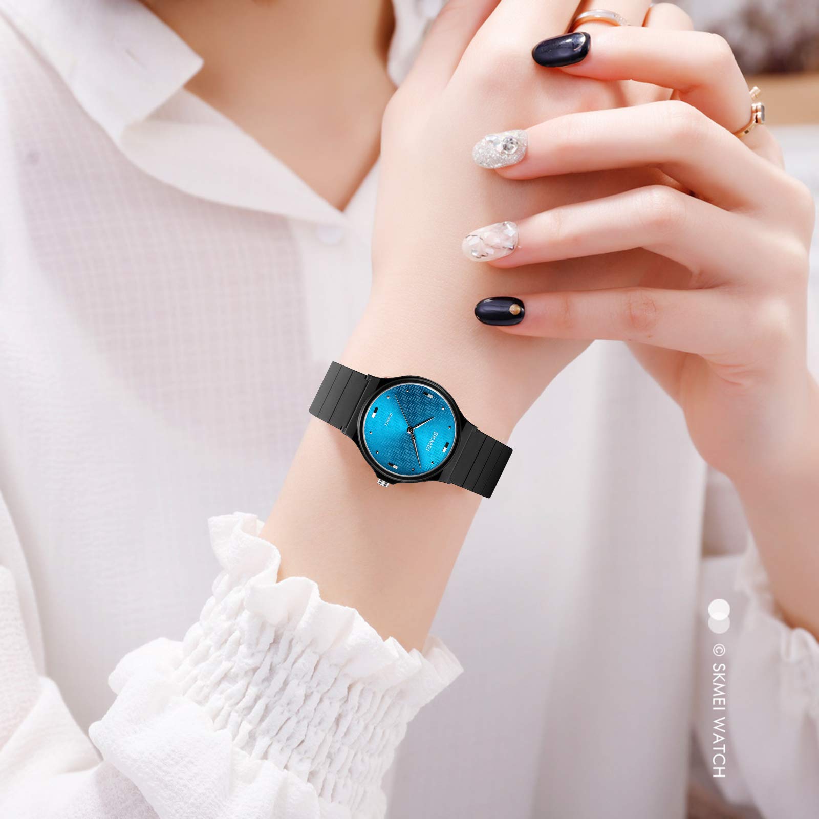 Foto 7 pulgar | Reloj de Pulsera Skmei Impermeable Diseño Único y Moderno para Mujer