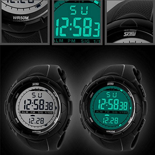 Foto 3 pulgar | Venta Internacional - Reloj Skmei Con Pantalla Lcd Digital De Estilo Militar Para Hombre, Resistente Al Agua