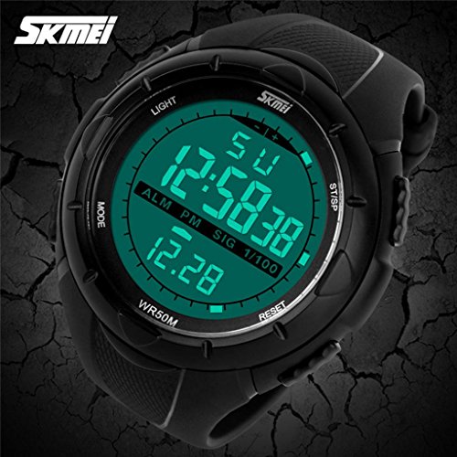 Foto 4 pulgar | Venta Internacional - Reloj Skmei Con Pantalla Lcd Digital De Estilo Militar Para Hombre, Resistente Al Agua