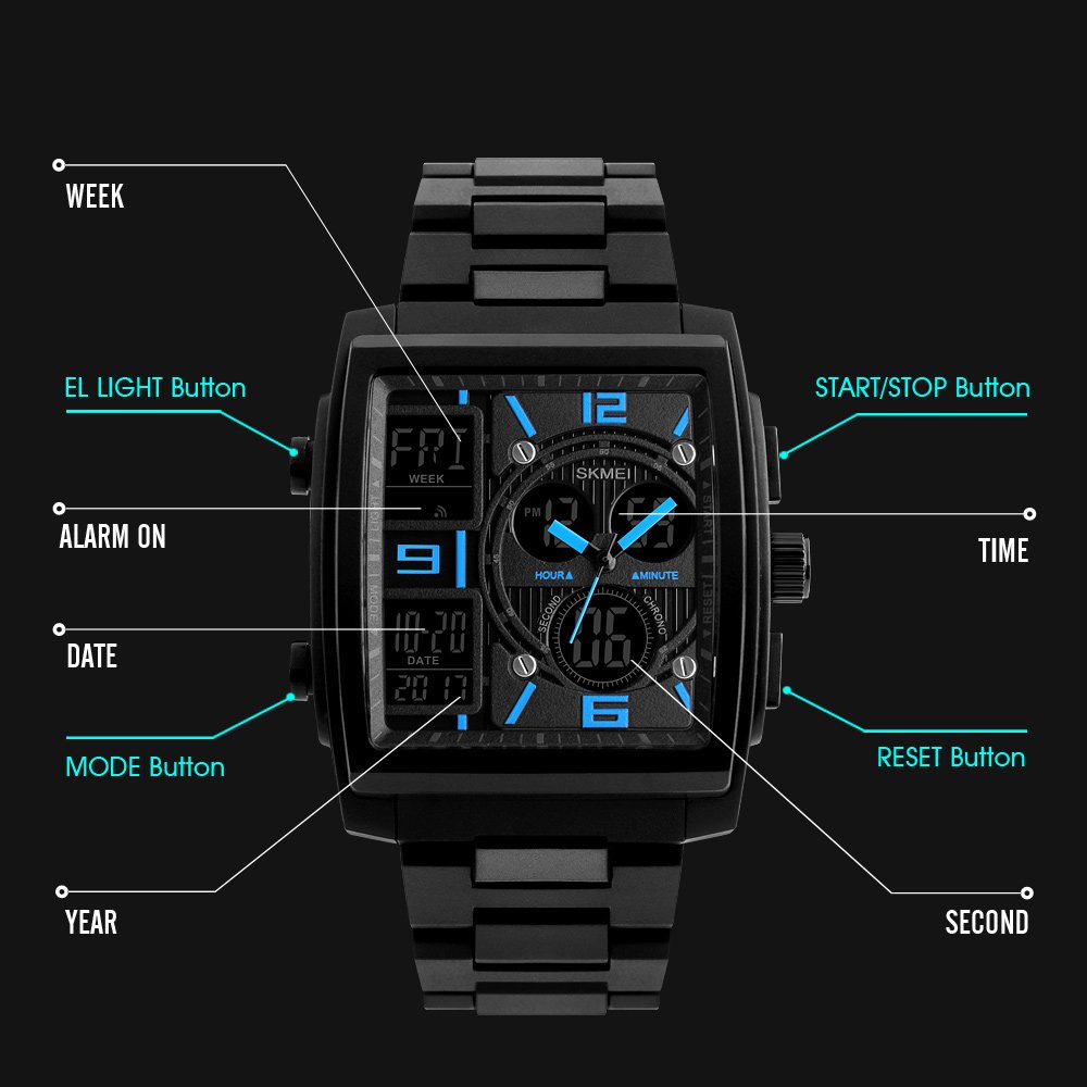 Foto 6 pulgar | Venta Internacional - Reloj Digital Skmei Military Sport Waterproof Para Hombre