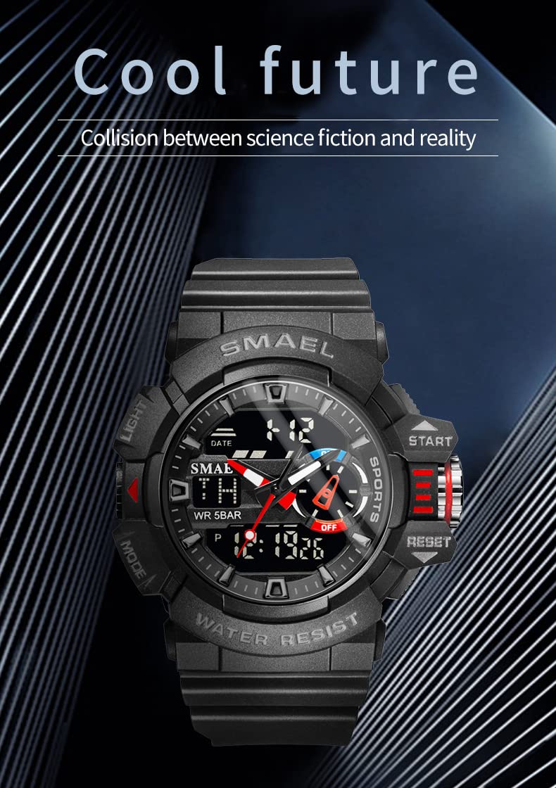 Foto 3 pulgar | Venta Internacional - Reloj Carlien, Deportivo Y Militar, Doble Pantalla, 50 M Water R, Para Hombre