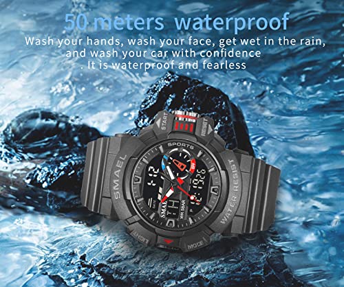 Foto 6 pulgar | Venta Internacional - Reloj Carlien, Deportivo Y Militar, Doble Pantalla, 50 M Water R, Para Hombre