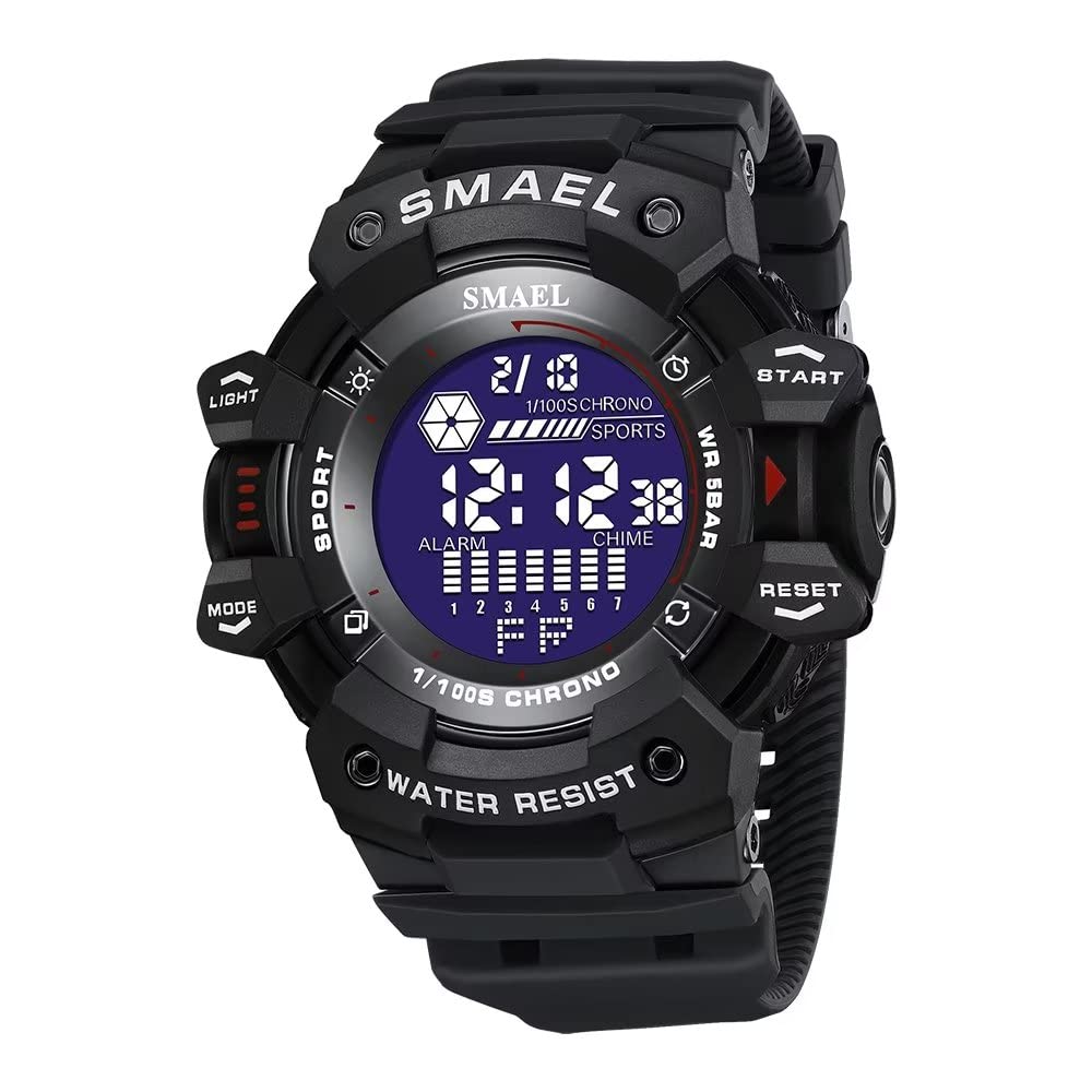 Foto 1 | Venta Internacional - Reloj Deportivo Smael Digital Led Con Fecha Y Cronómetro Waterpro