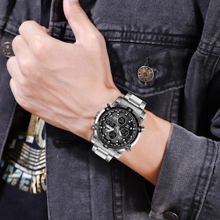 Foto 6 | Venta Internacional - Reloj Bozlun Con Doble Pantalla Analógica Y Digital Para Hombre