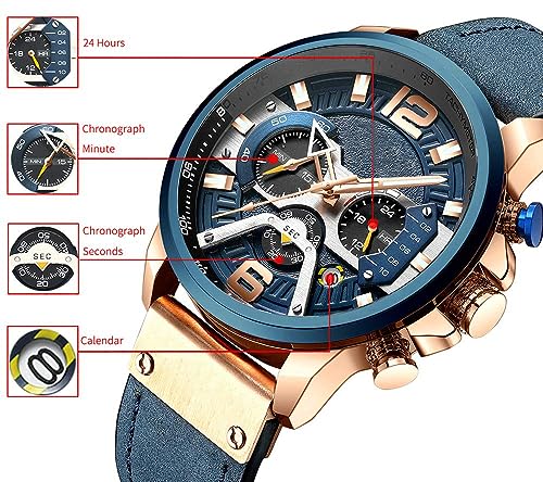 Foto 5 pulgar | Venta Internacional - Reloj Fanmis Con Cronógrafo De Negocios De Lujo Para Hombre, Vestido Con Diseño De Agua