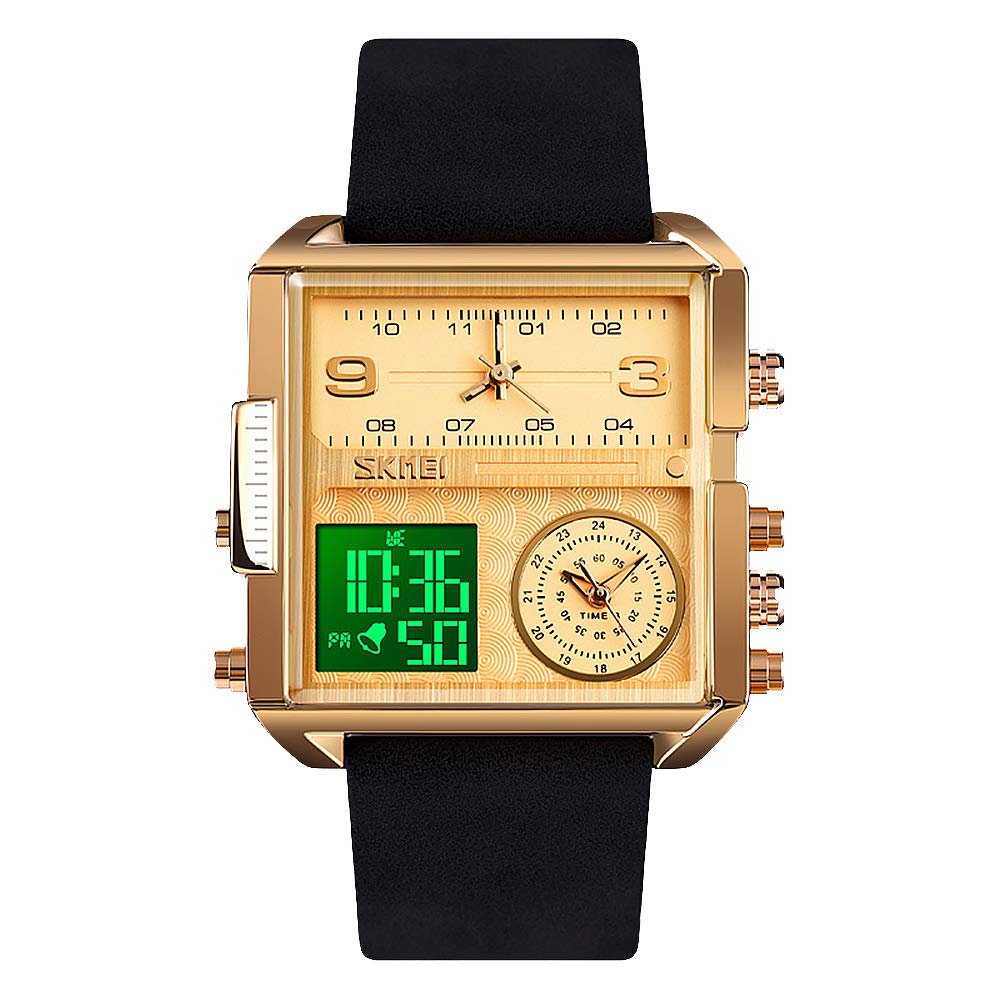 Foto 2 pulgar | Venta Internacional - Reloj Bozlun Digital Para Hombre Con Correa De Piel 3 Atm Waterpro
