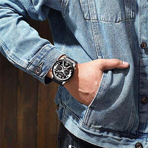 Foto 6 pulgar | Venta Internacional - Reloj Curren 8271 Calendario Analógico De Cuarzo Para Hombre Con Piel
