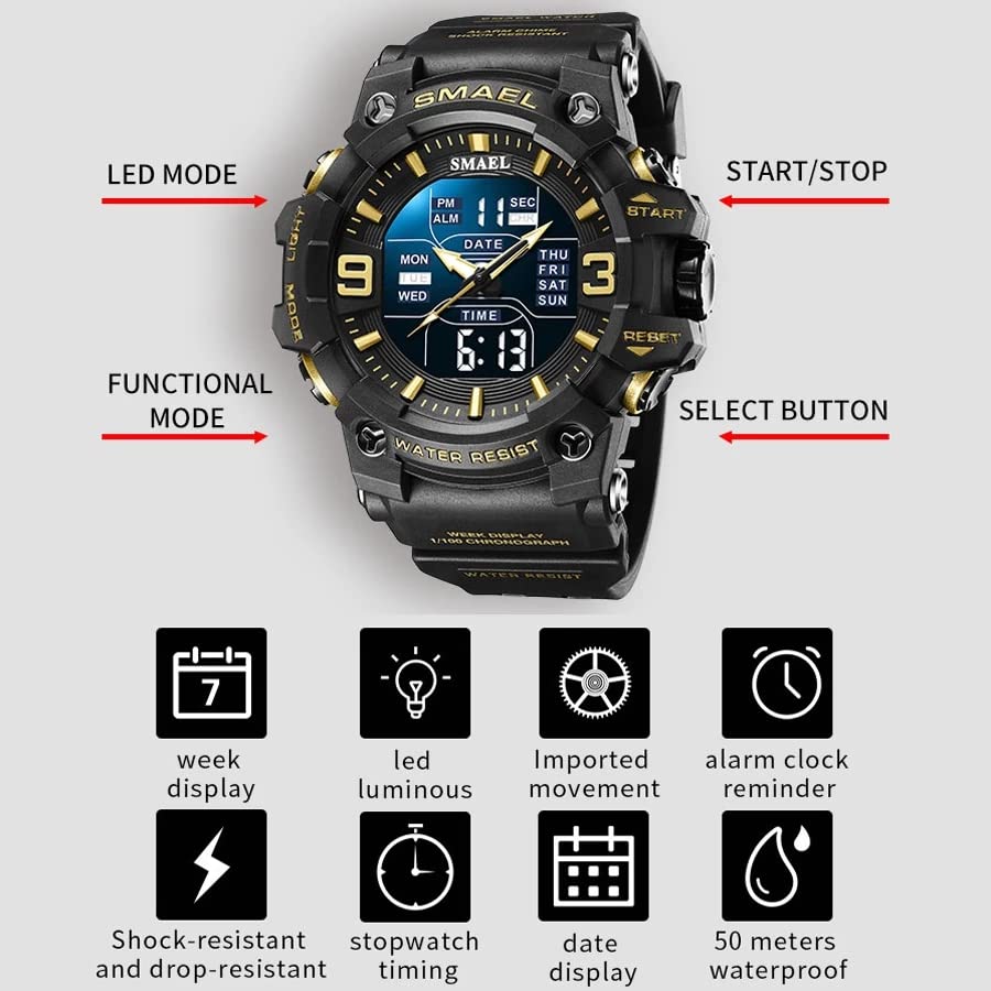 Foto 5 pulgar | Venta Internacional - Reloj Smael Military Waterproof Sport Para Hombre